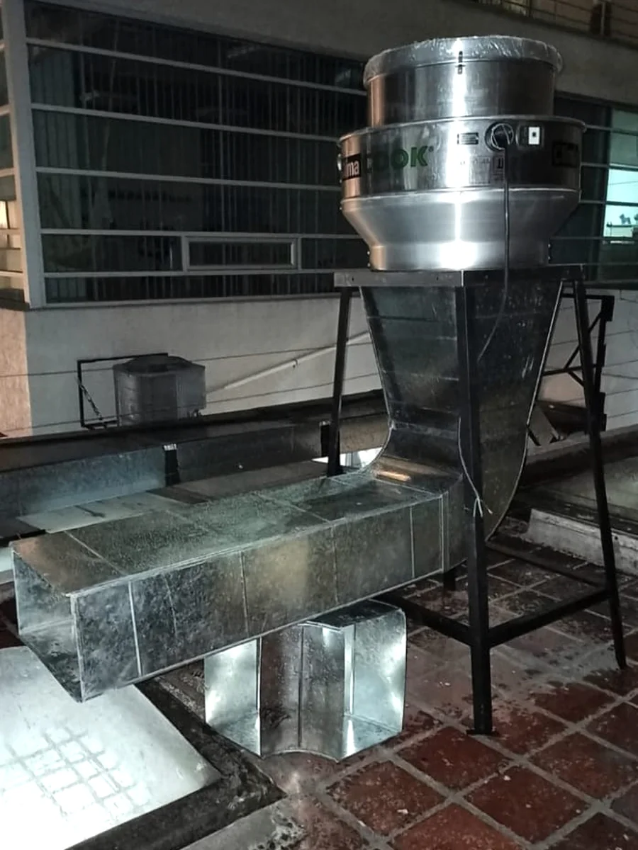 Ductos de extracción galvanizados